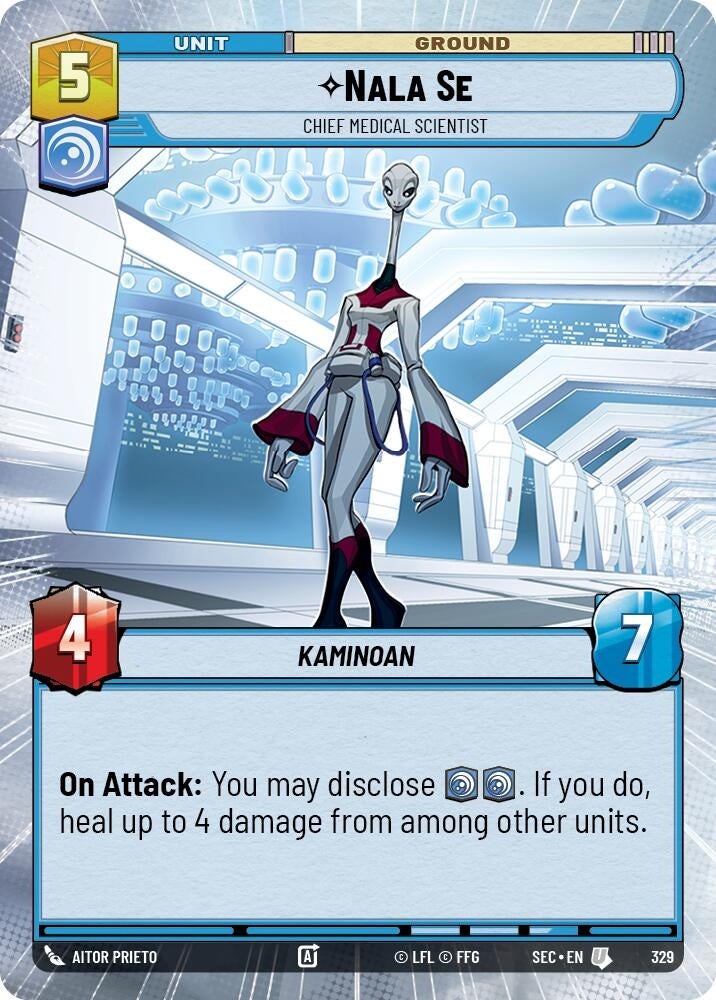 Image for Nala Se - Chief Medical Scientist (Hyperspace) (329) [Secrets of Power] - Star Wars: Unlimited