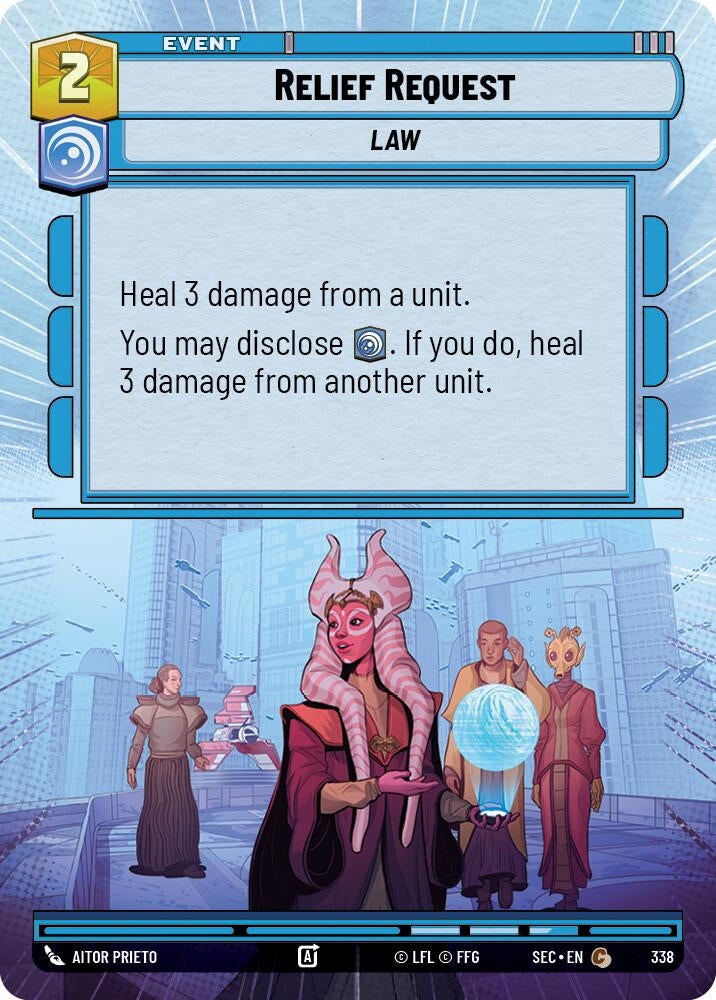 Image for Relief Request (Hyperspace) (338) [Secrets of Power] - Star Wars: Unlimited