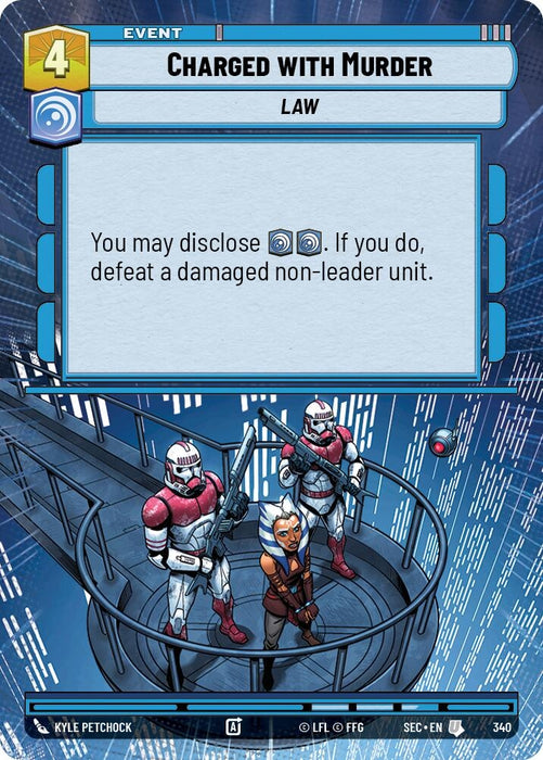 Image for Charged with Murder (Hyperspace) (340) [Secrets of Power] - Star Wars: Unlimited