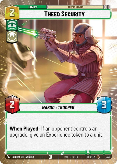 Image for Theed Security (Hyperspace) (359) [Secrets of Power] - Star Wars: Unlimited