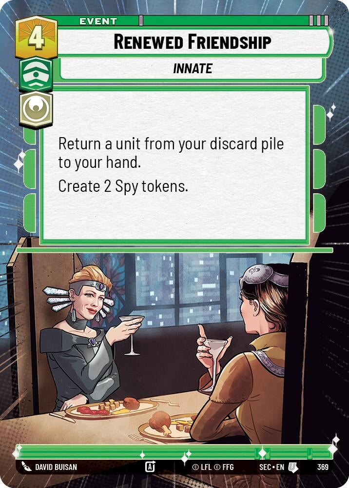 Image for Renewed Friendship (Hyperspace) (369) [Secrets of Power] - Star Wars: Unlimited