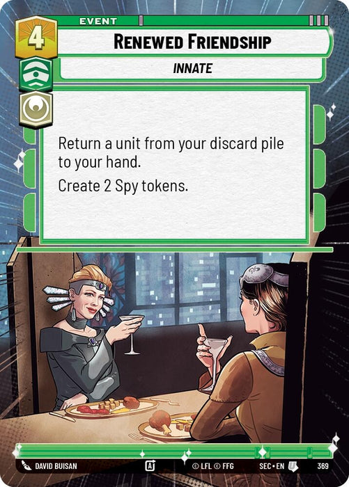 Image for Renewed Friendship (Hyperspace) (369) [Secrets of Power] - Star Wars: Unlimited