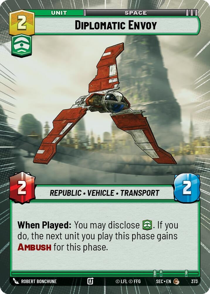 Image for Diplomatic Envoy (Hyperspace) (373) [Secrets of Power] - Star Wars: Unlimited