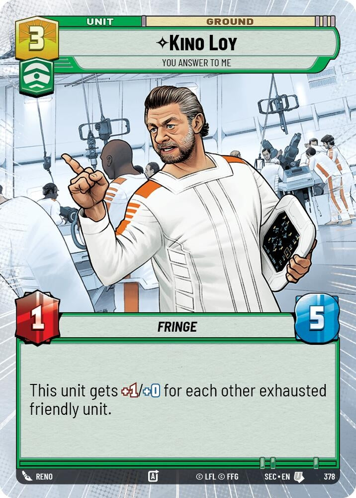 Image for Kino Loy - You Answer to Me (Hyperspace) (378) [Secrets of Power] - Star Wars: Unlimited