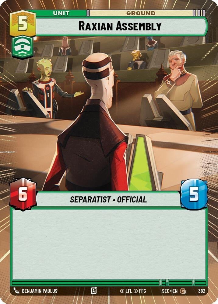 Image for Raxian Assembly (Hyperspace) (382) [Secrets of Power] - Star Wars: Unlimited