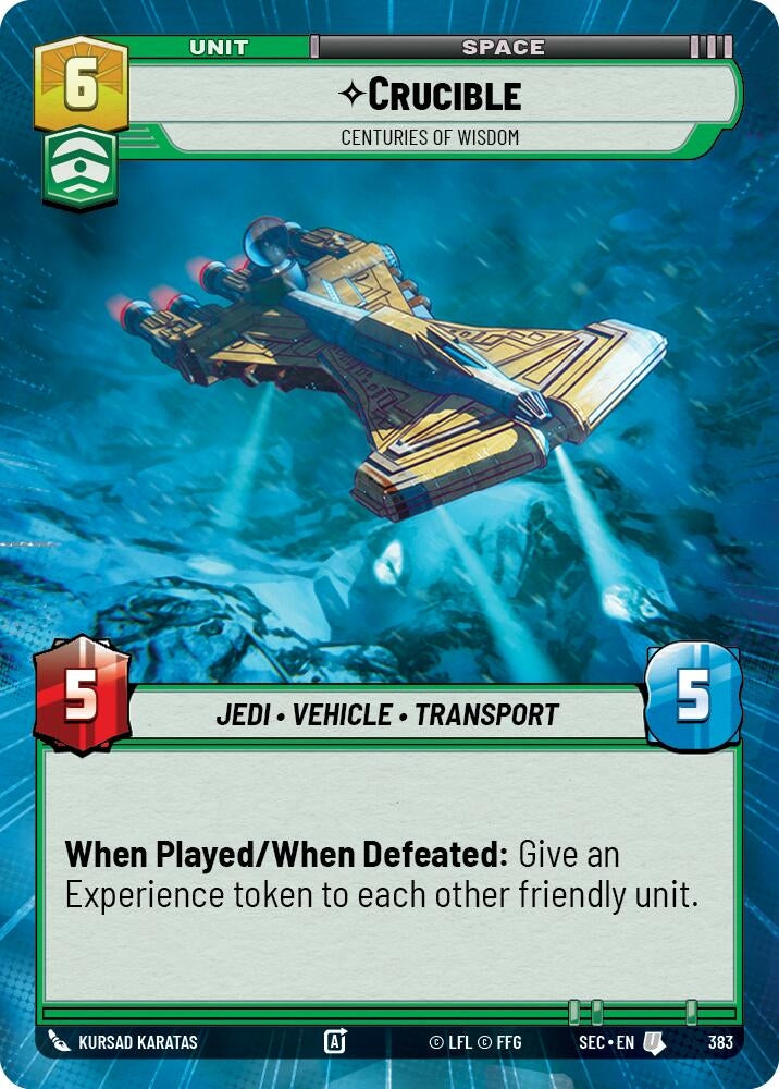 Image for Crucible - Centuries of Wisdom (Hyperspace) (383) [Secrets of Power] - Star Wars: Unlimited