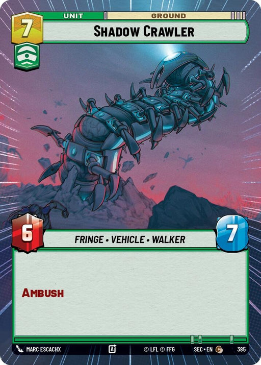 Image for Shadow Crawler (Hyperspace) (385) [Secrets of Power] - Star Wars: Unlimited