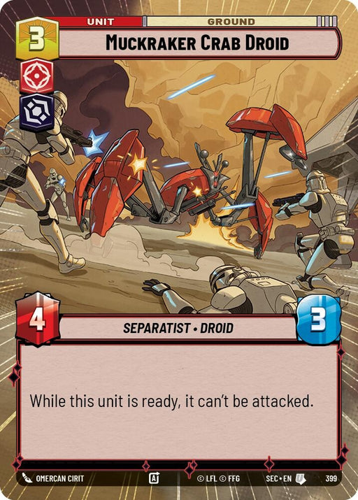 Image for Muckraker Crab Droid (Hyperspace) (399) [Secrets of Power] - Star Wars: Unlimited
