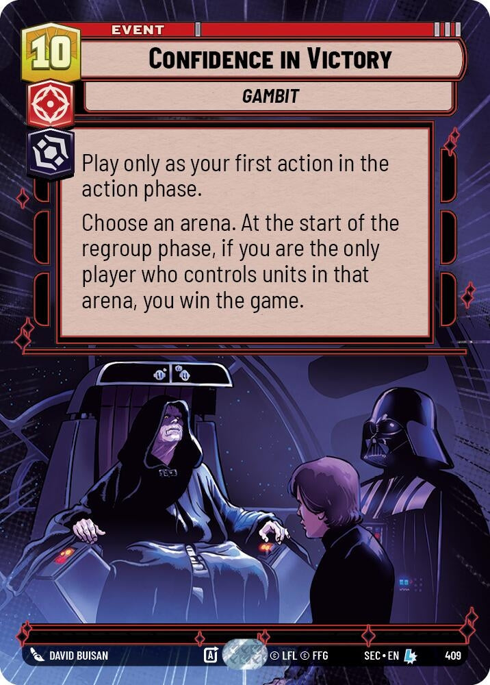 Image for Confidence in Victory (Hyperspace) (409) [Secrets of Power] - Star Wars: Unlimited