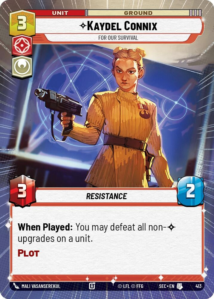 Image for Kaydel Connix - For Our Survival (Hyperspace) (413) [Secrets of Power] - Star Wars: Unlimited