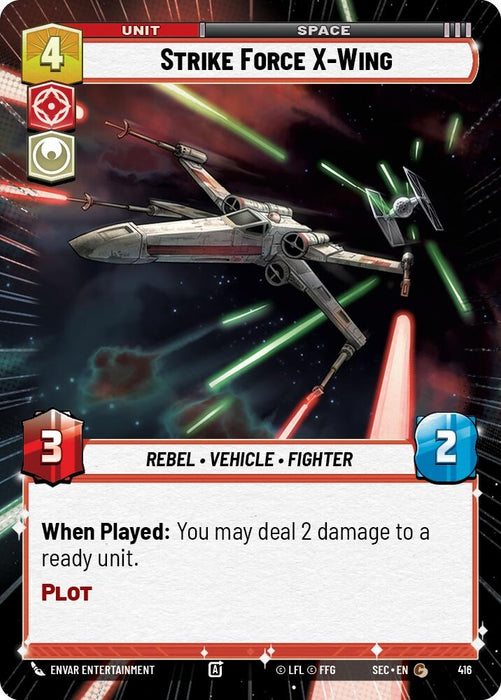 Image for Strike Force X-Wing (Hyperspace) (416) [Secrets of Power] - Star Wars: Unlimited