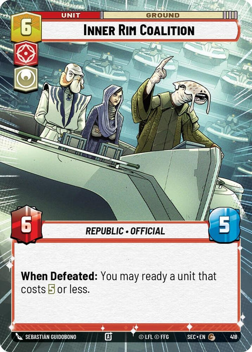Image for Inner Rim Coalition (Hyperspace) (418) [Secrets of Power] - Star Wars: Unlimited
