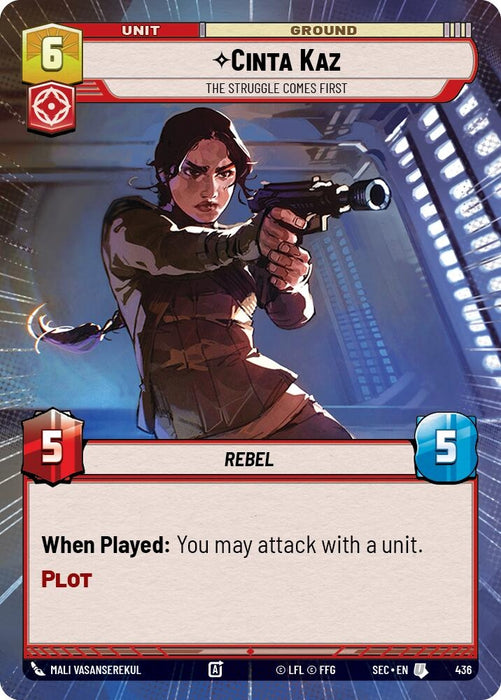 Image for Cinta Kaz - The Struggle Comes First (Hyperspace) (436) [Secrets of Power] - Star Wars: Unlimited