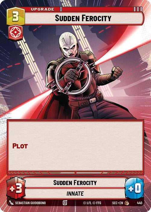 Image for Sudden Ferocity (Hyperspace) (440) [Secrets of Power] - Star Wars: Unlimited