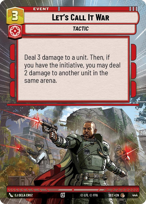Image for Let's Call It War (Hyperspace) (444) [Secrets of Power] - Star Wars: Unlimited