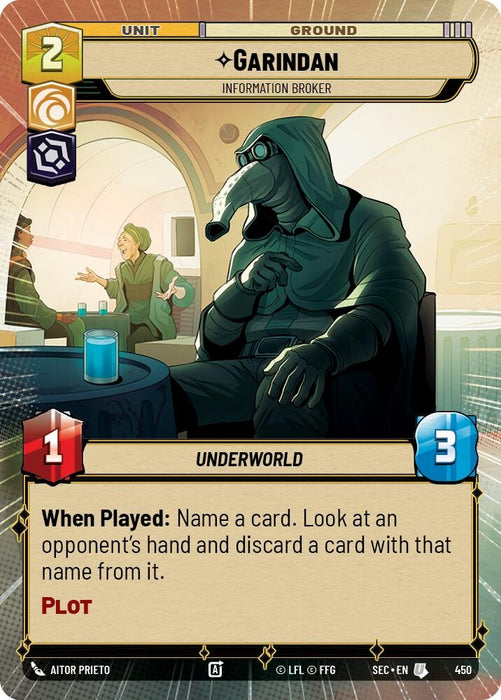 Image for Garindan - Information Broker (Hyperspace) (450) [Secrets of Power] - Star Wars: Unlimited