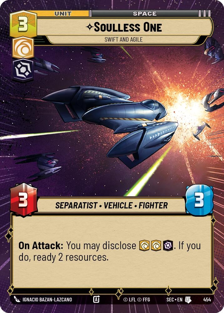 Image for Soulless One - Swift and Agile (Hyperspace) (454) [Secrets of Power] - Star Wars: Unlimited