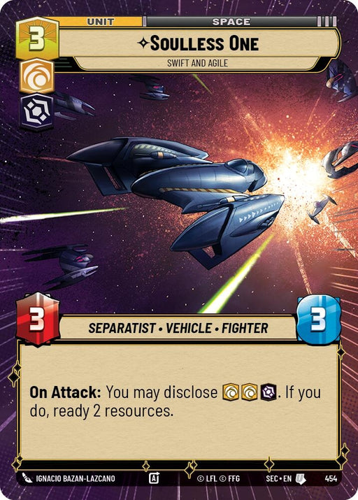 Image for Soulless One - Swift and Agile (Hyperspace) (454) [Secrets of Power] - Star Wars: Unlimited