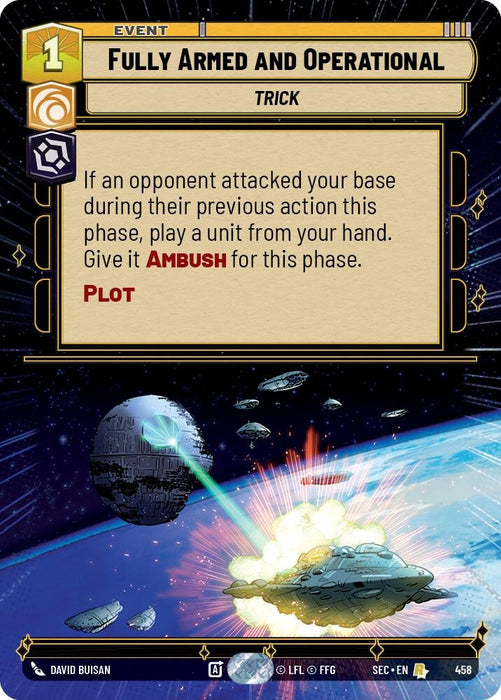 Image for Fully Armed and Operational (Hyperspace) (458) [Secrets of Power] - Star Wars: Unlimited