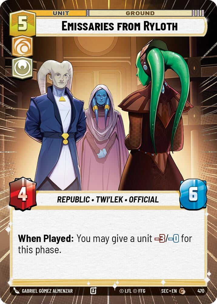 Image for Emissaries from Ryloth (Hyperspace) (470) [Secrets of Power] - Star Wars: Unlimited
