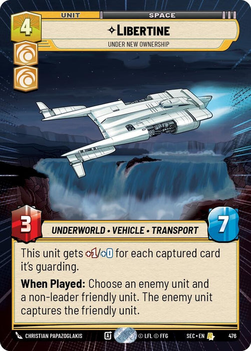 Image for Libertine - Under New Ownership (Hyperspace) (476) [Secrets of Power] - Star Wars: Unlimited