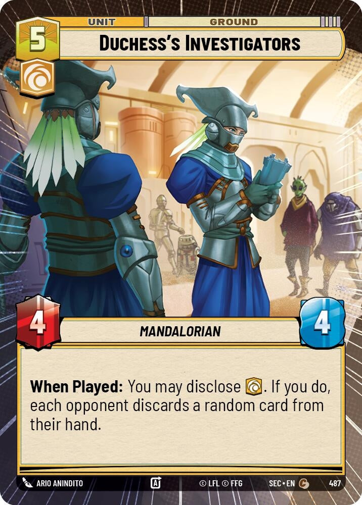 Image for Duchess's Investigators (Hyperspace) (487) [Secrets of Power] - Star Wars: Unlimited