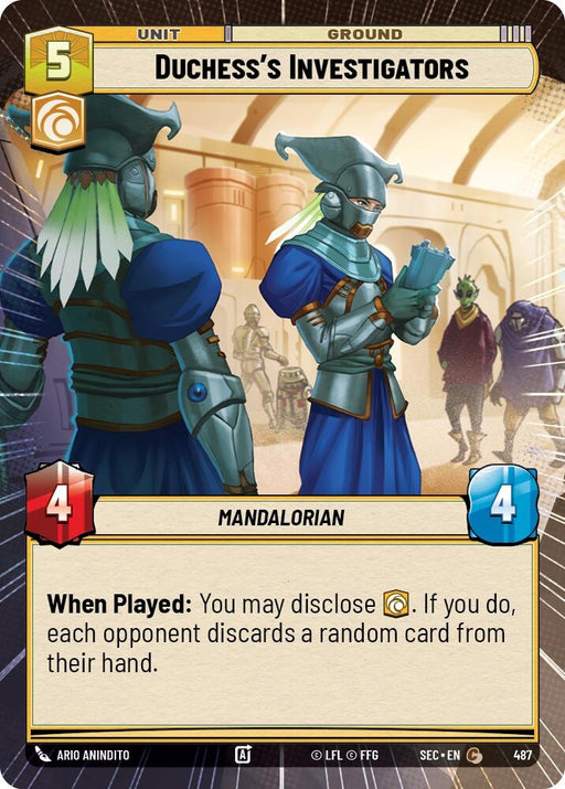 Image for Duchess's Investigators (Hyperspace) (487) [Secrets of Power] - Star Wars: Unlimited