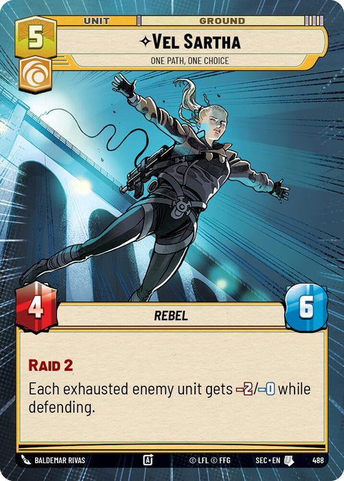 Image for Vel Sartha - One Path, One Choice (Hyperspace) (488) [Secrets of Power] - Star Wars: Unlimited
