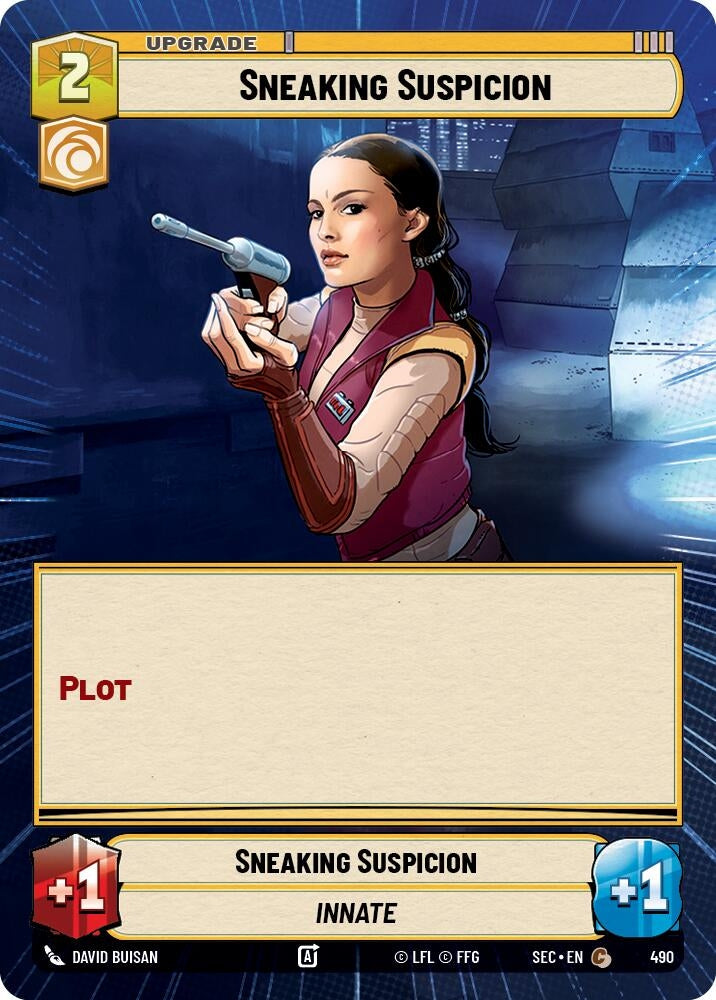 Image for Sneaking Suspicion (Hyperspace) (490) [Secrets of Power] - Star Wars: Unlimited