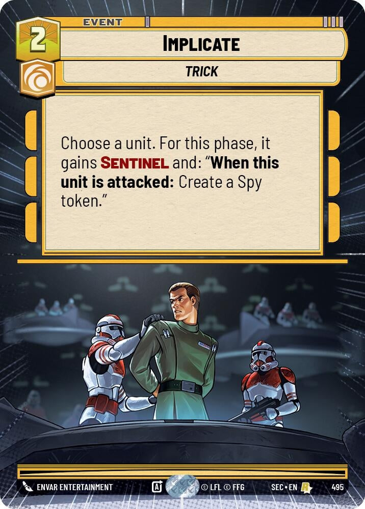 Image for Implicate (Hyperspace) (495) [Secrets of Power] - Star Wars: Unlimited