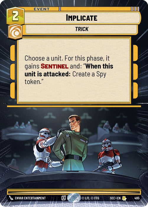 Image for Implicate (Hyperspace) (495) [Secrets of Power] - Star Wars: Unlimited