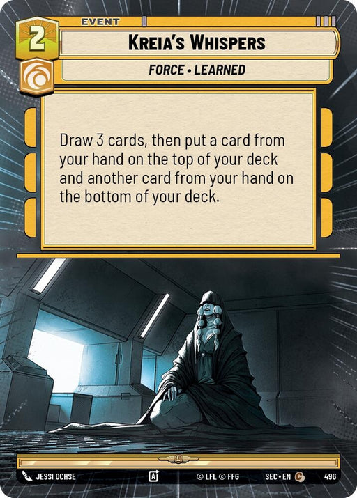 Image for Kreia's Whispers (Hyperspace) (496) [Secrets of Power] - Star Wars: Unlimited