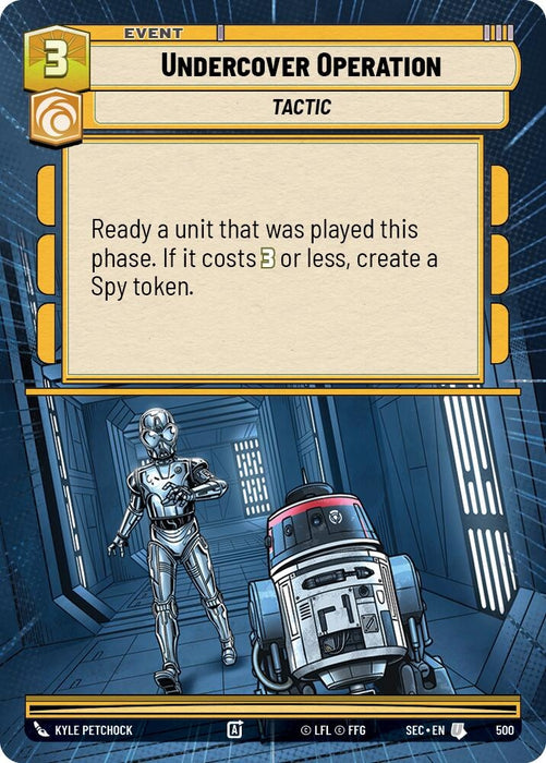 Image for Undercover Operation (Hyperspace) (500) [Secrets of Power] - Star Wars: Unlimited