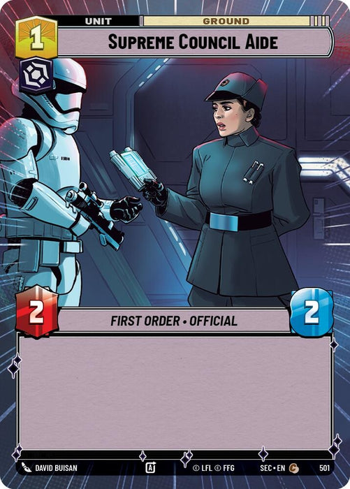 Image for Supreme Council Aide (Hyperspace) (501) [Secrets of Power] - Star Wars: Unlimited