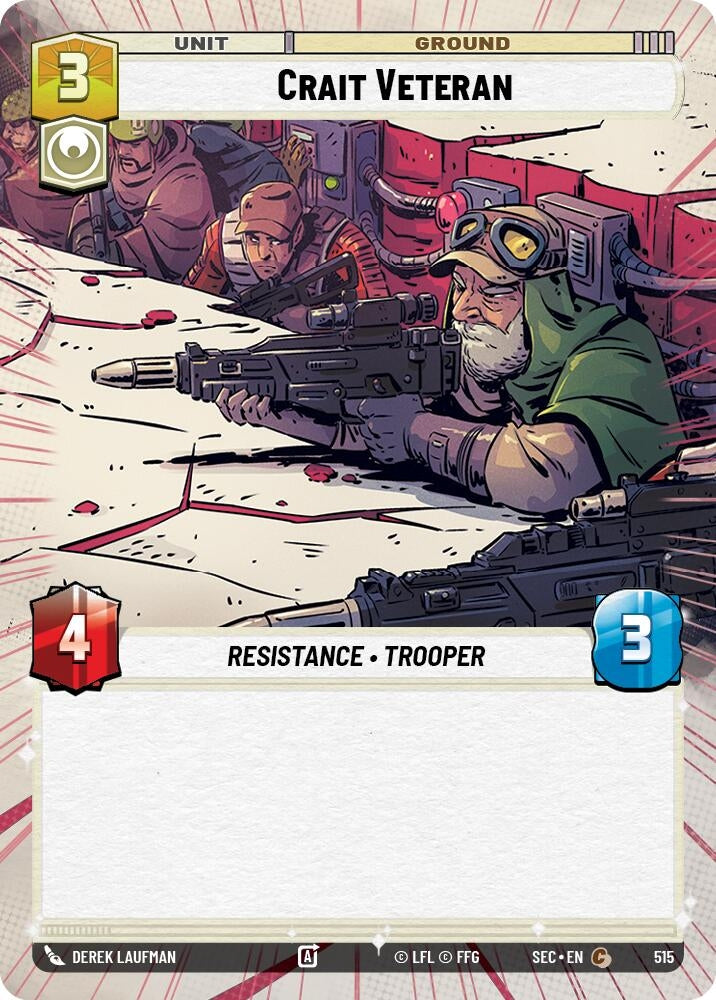 Image for Crait Veteran (Hyperspace) (515) [Secrets of Power] - Star Wars: Unlimited