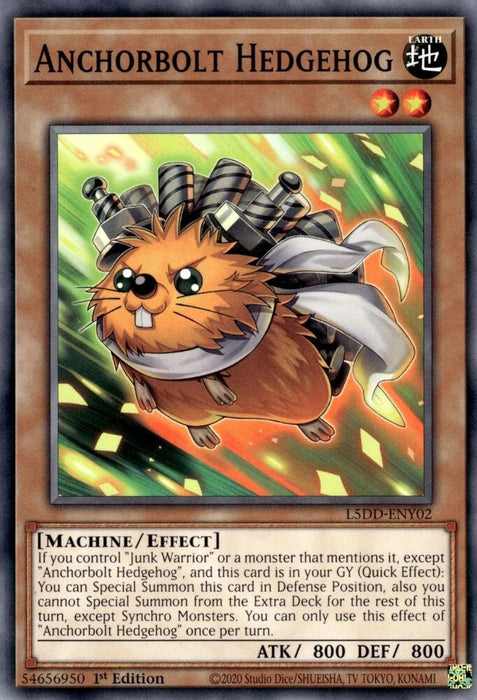 Image for Anchorbolt Hedgehog (L5DD-ENY02) [Legendary 5D's Decks] - YuGiOh