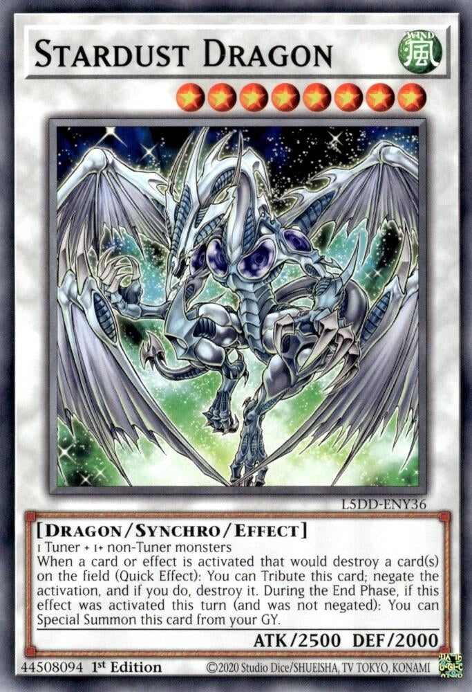 Image for Stardust Dragon (L5DD-ENY36) (L5DD-ENY36) [Legendary 5D's Decks] - YuGiOh