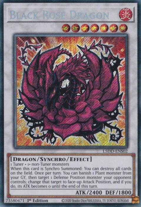 Image for Black Rose Dragon (L5DD-ENS02) (L5DD-ENS02) [Legendary 5D's Decks] - YuGiOh
