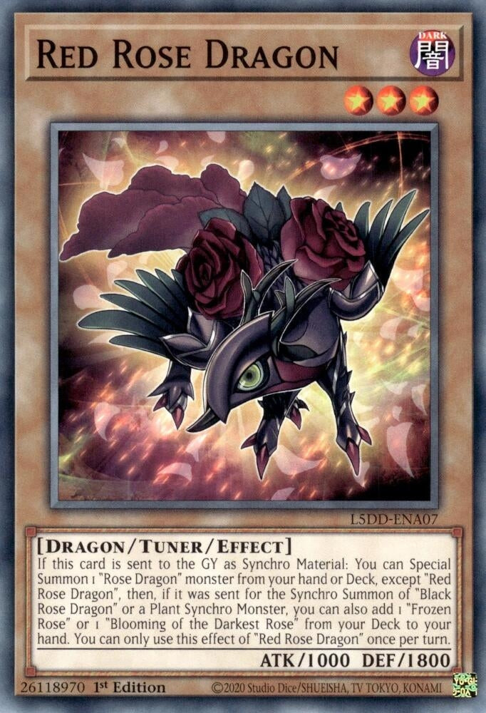 Image for Red Rose Dragon (L5DD-ENA07) [Legendary 5D's Decks] - YuGiOh