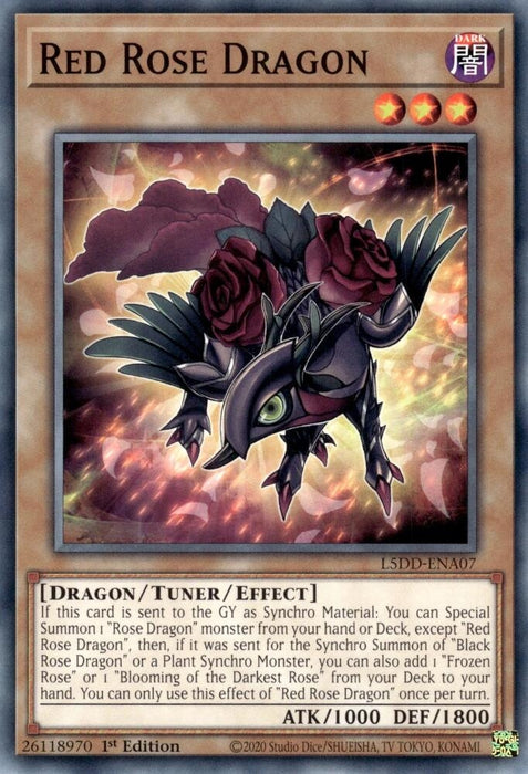 Image for Red Rose Dragon (L5DD-ENA07) [Legendary 5D's Decks] - YuGiOh