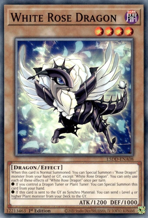 Image for White Rose Dragon (L5DD-ENA08) [Legendary 5D's Decks] - YuGiOh