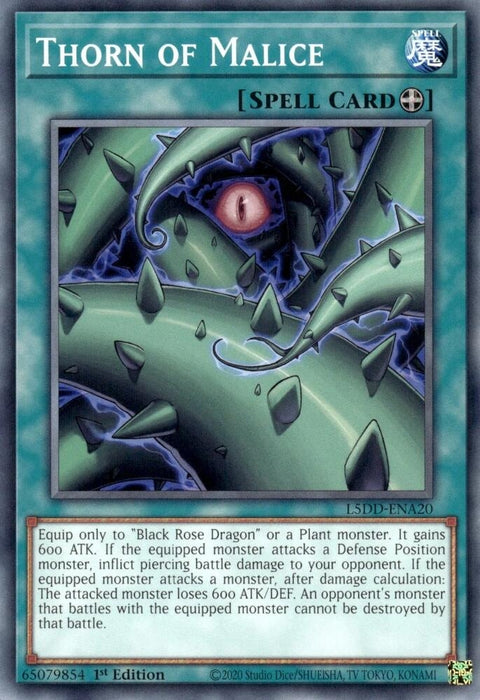 Image for Thorn of Malice (L5DD-ENA20) [Legendary 5D's Decks] - YuGiOh