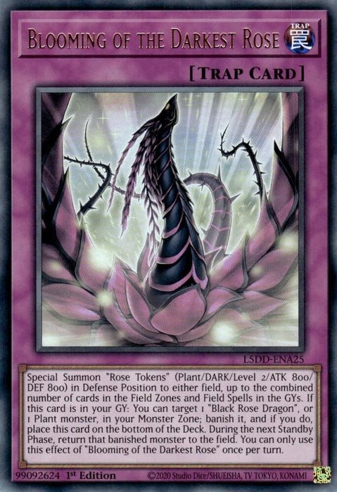 Image for Blooming of the Darkest Rose (L5DD-ENA25) [Legendary 5D's Decks] - YuGiOh