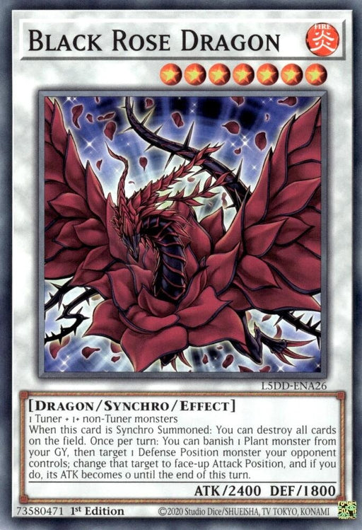 Image for Black Rose Dragon (L5DD-ENA26) [Legendary 5D's Decks] - YuGiOh