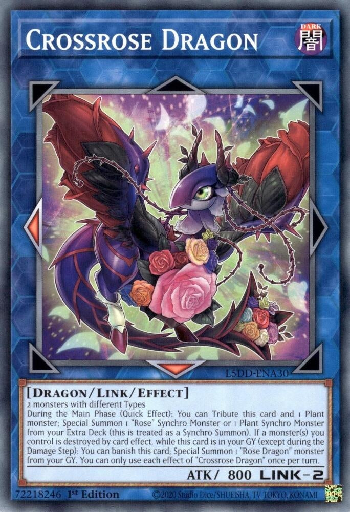 Image for Crossrose Dragon (L5DD-ENA30) [Legendary 5D's Decks] - YuGiOh