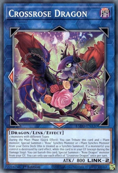 Image for Crossrose Dragon (L5DD-ENA30) [Legendary 5D's Decks] - YuGiOh