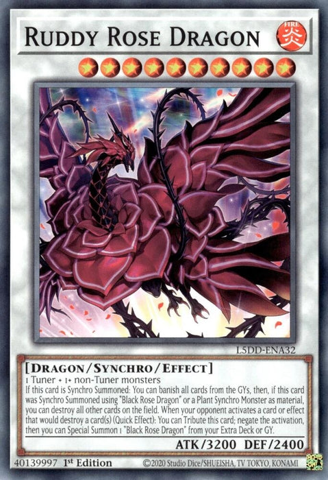 Image for Ruddy Rose Dragon (L5DD-ENA32) [Legendary 5D's Decks] - YuGiOh