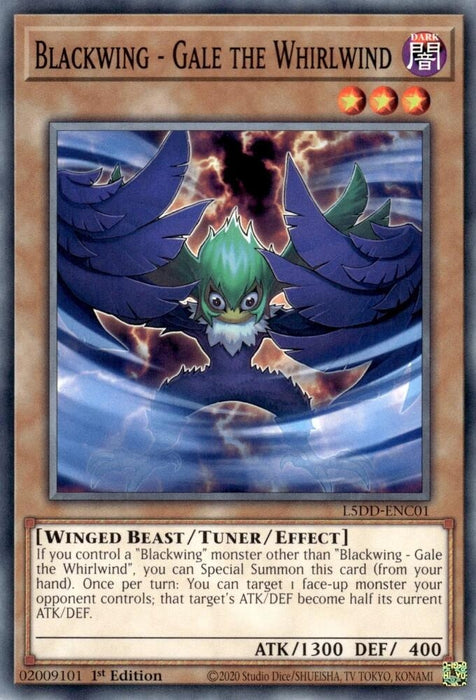 Image for Blackwing - Gale the Whirlwind (L5DD-ENC01) [Legendary 5D's Decks] - YuGiOh