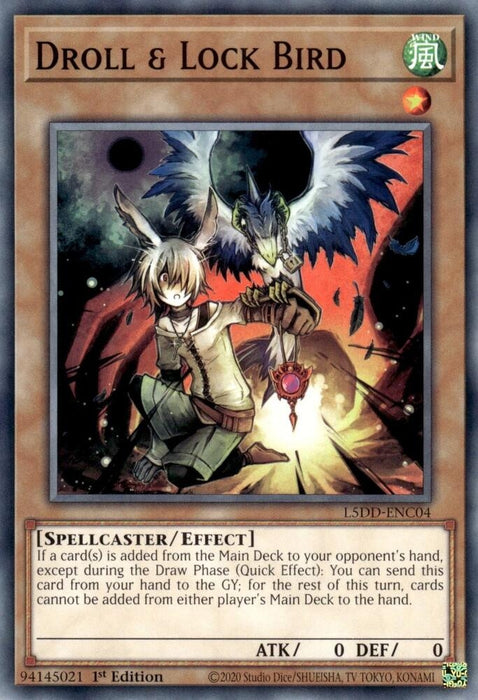 Image for Droll & Lock Bird (L5DD-ENC04) [Legendary 5D's Decks] - YuGiOh