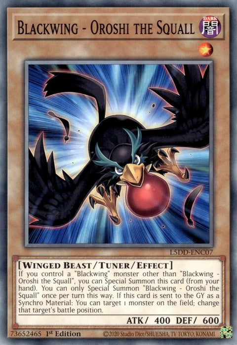 Image for Blackwing - Oroshi the Squall (L5DD-ENC07) [Legendary 5D's Decks] - YuGiOh